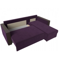 Угловой диван Валенсия Лайт (велюр фиолетовый) - Изображение 2